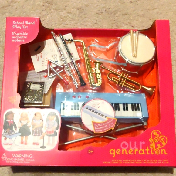 Musical Instrument Our Generation Music Set New! School Band